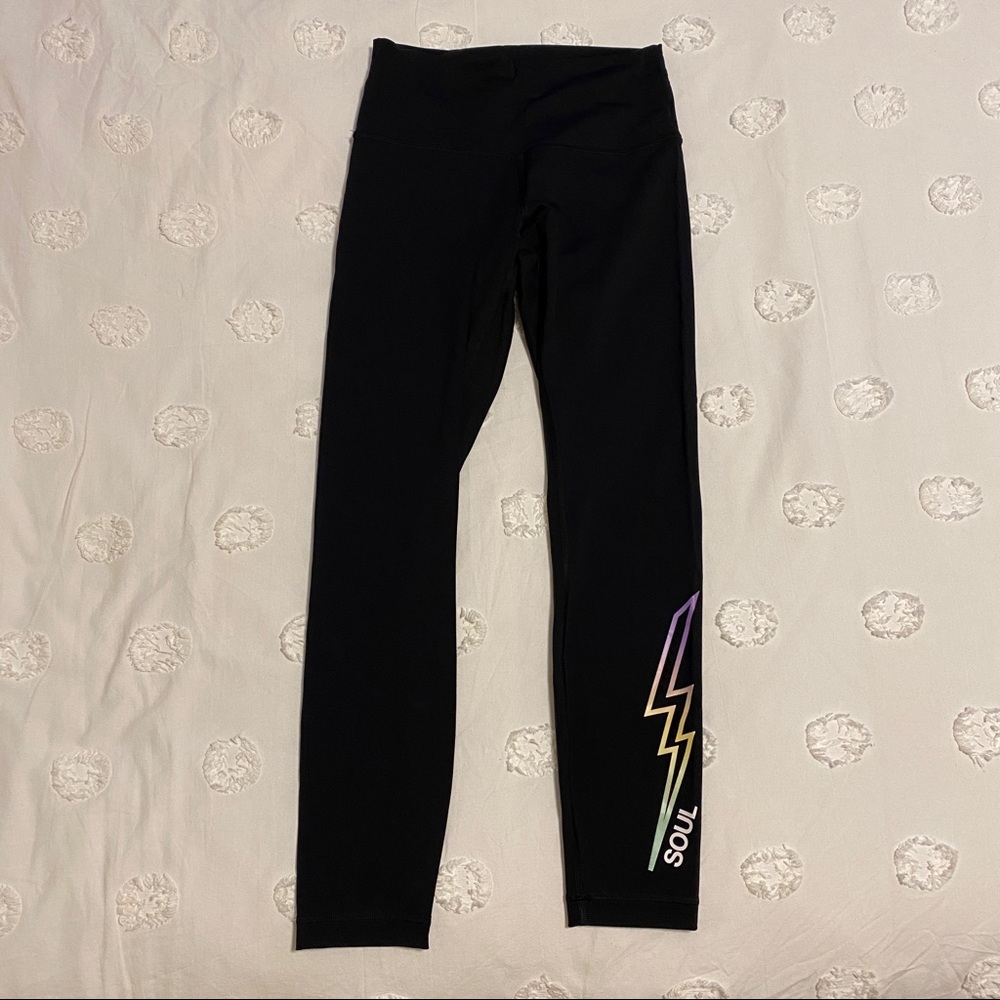 Soul Cycle x Lululemon lightning bolt leggings
